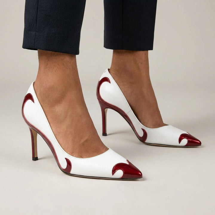 Women's Pointed Toe Heels Smooth Leather – Sculpted Arch Support