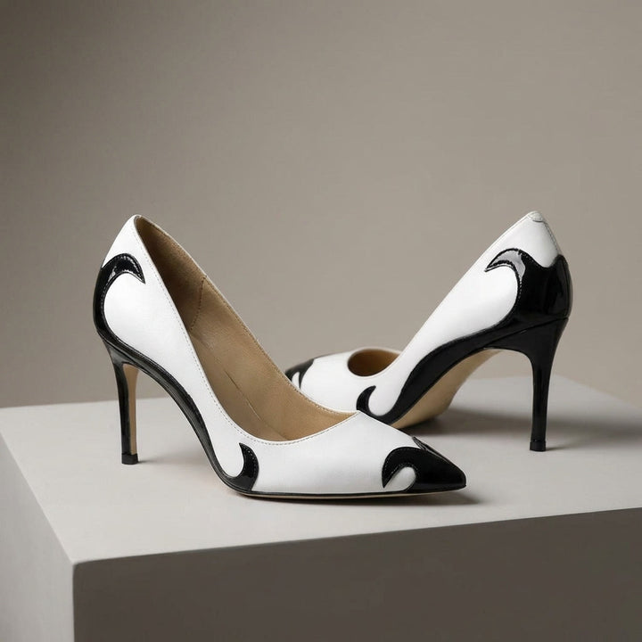 Women's Pointed Toe Heels Smooth Leather – Sculpted Arch Support