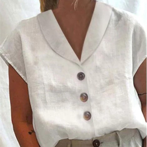 Linen Shirt for Women – Relaxed Fit Lightweight Button-Up