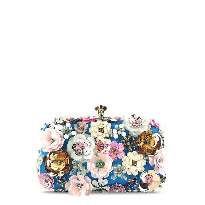 Women's Vegan Leather Clutch Bag – Hardware Accent Fabric Lining