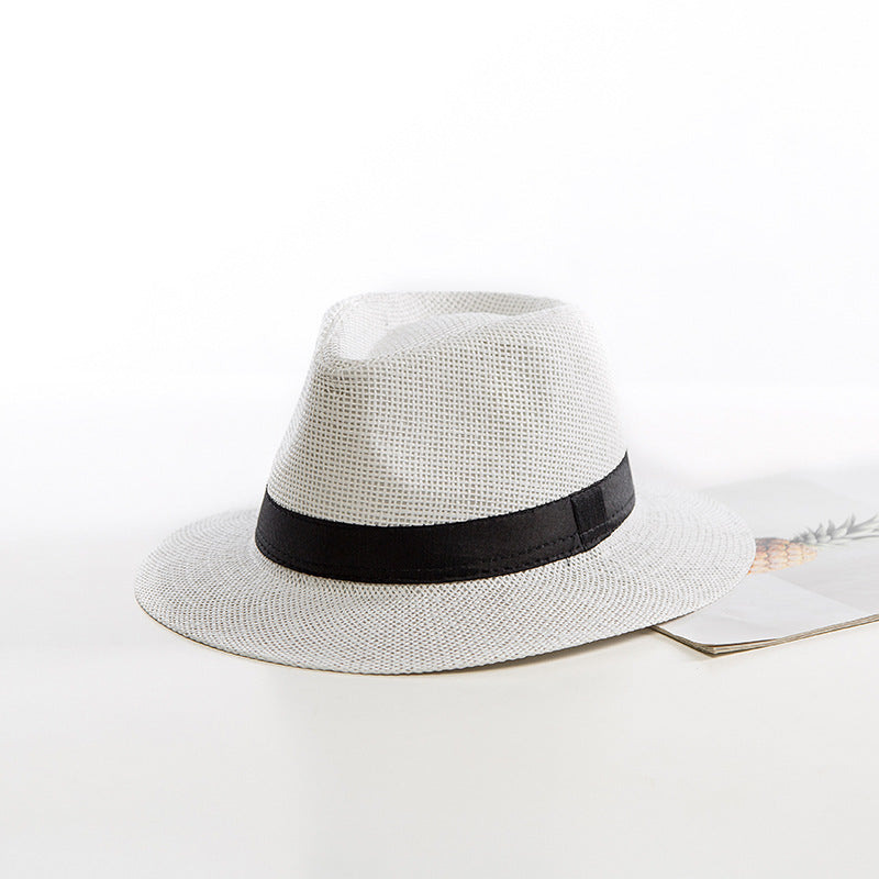 Women's Woven Fedora Sun Hat – Ribbon Band & Wide Brim