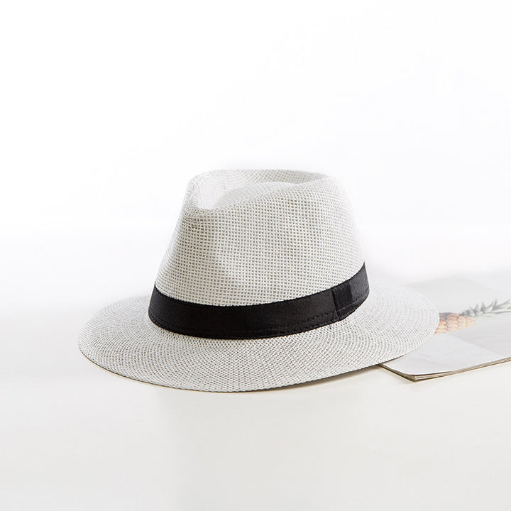 Women's Woven Fedora Sun Hat – Ribbon Band & Wide Brim