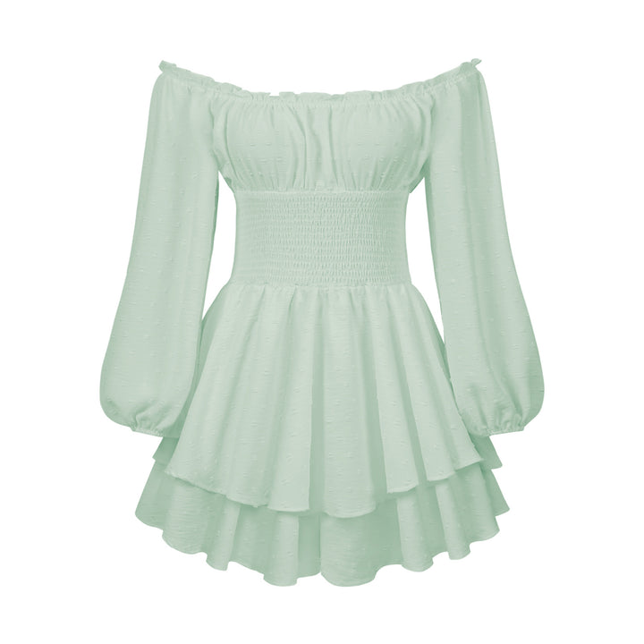 Women's Off-Shoulder Ruffle Jumpsuit – Long Sleeve
