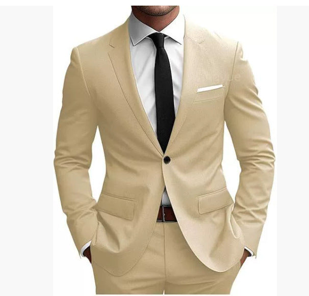 Men's Linen Blazer – Slim Fit Smart Casual Summer Style