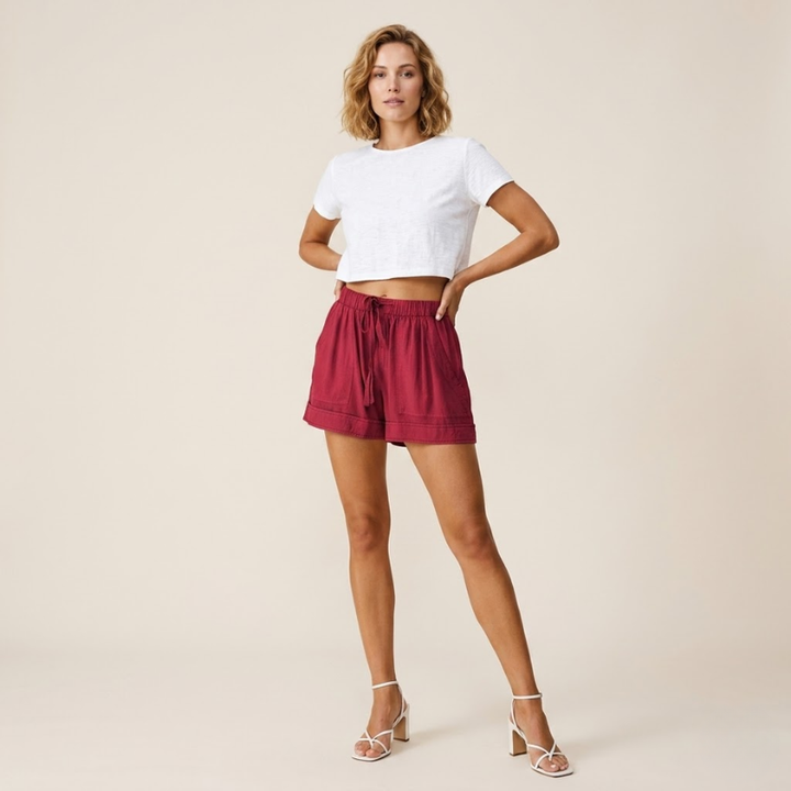Women's Summer Shorts – Elastic Waist Lightweight Casual Fit