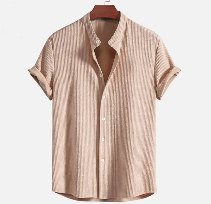 Men's Short Sleeve Button Up Shirt – Relaxed Loose Summer Fit