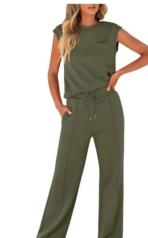 Women's Wide-Leg Tailored Trouser – Sleek High-Rise Fit