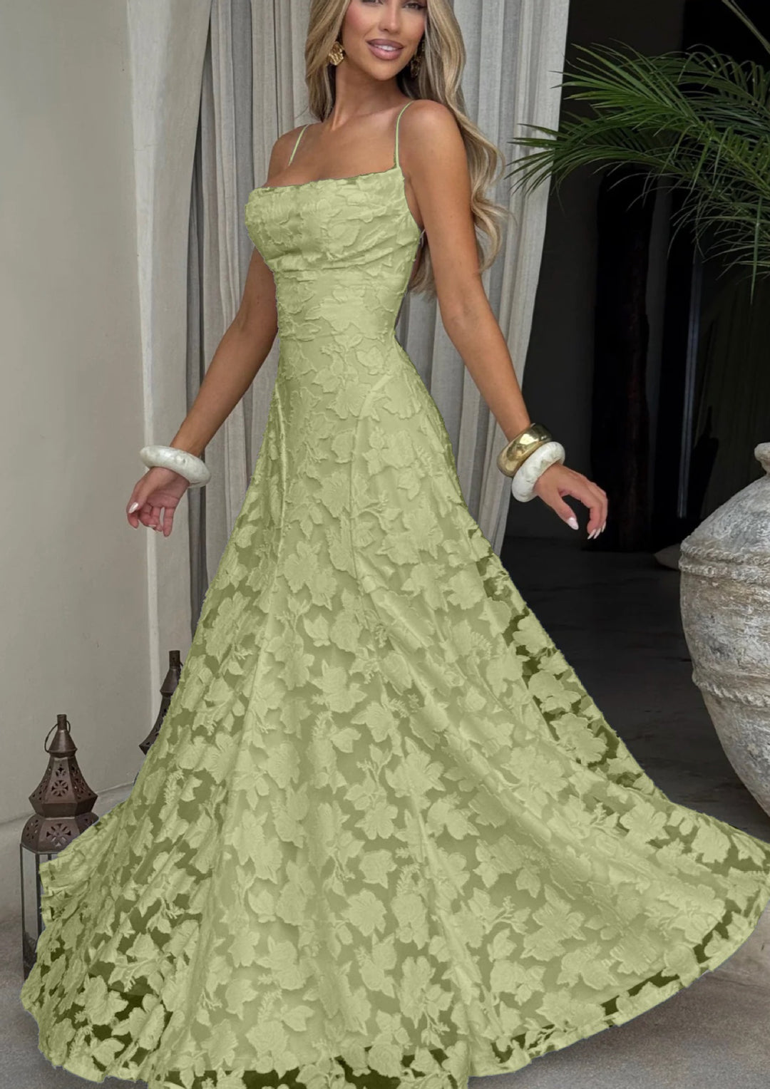 Lace Maxi Dress – Feminine Flowy Silhouette for Women
