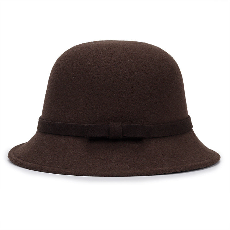 Women's Vintage Cloche Hat – Bow Detail Classic Silhouette