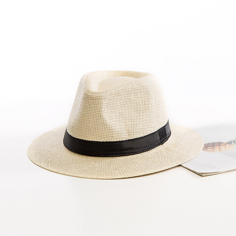 Women's Woven Fedora Sun Hat – Ribbon Band & Wide Brim