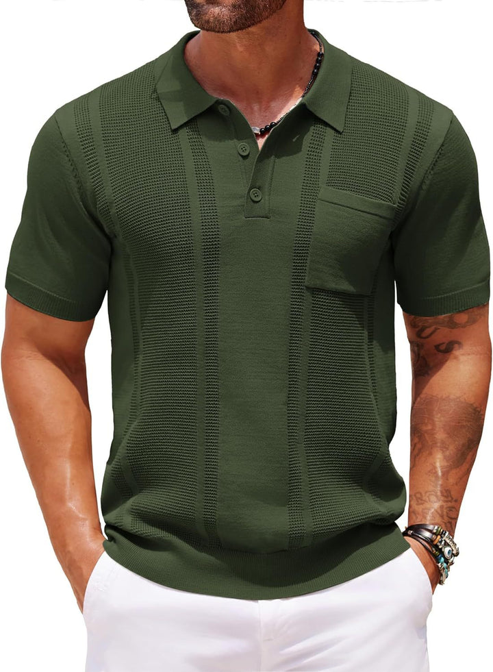 Men's Polo Shirt – Classic Short Sleeve Smart Casual Top
