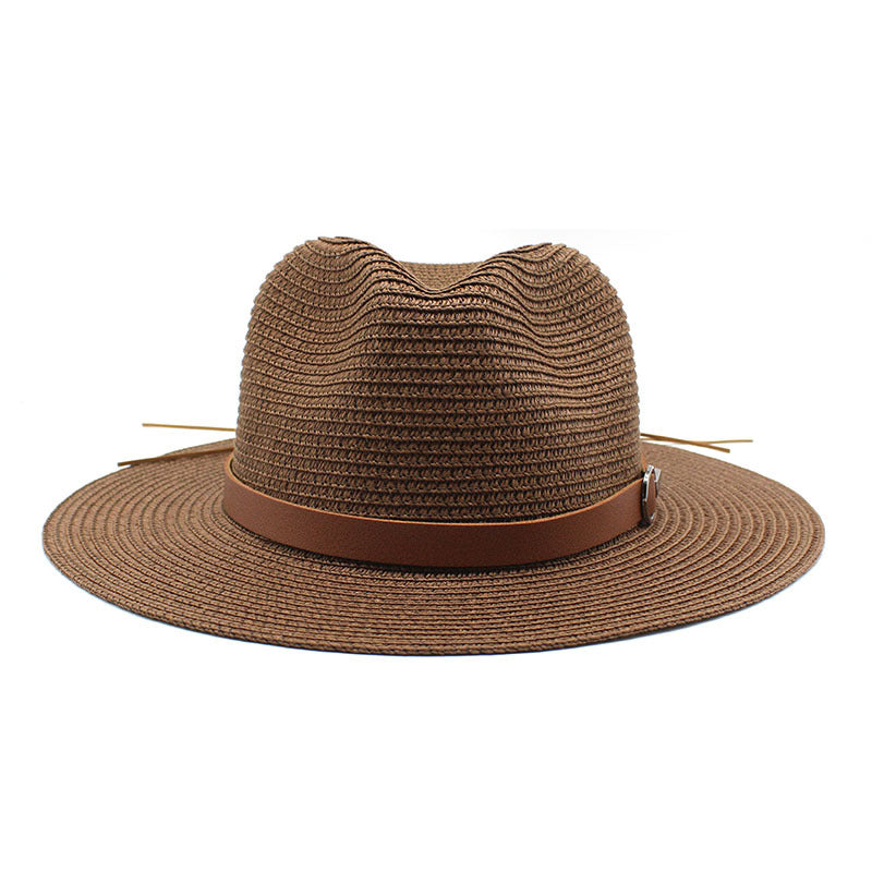 Wide Brim Sun Hat Women – Woven UV Protection Beach Style