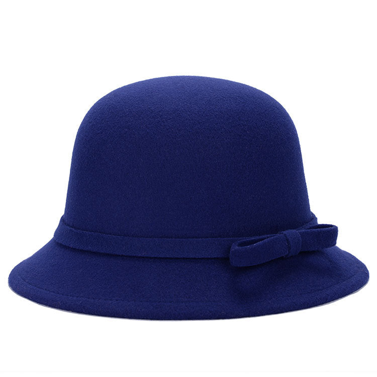 Women's Vintage Cloche Hat – Bow Detail Classic Silhouette