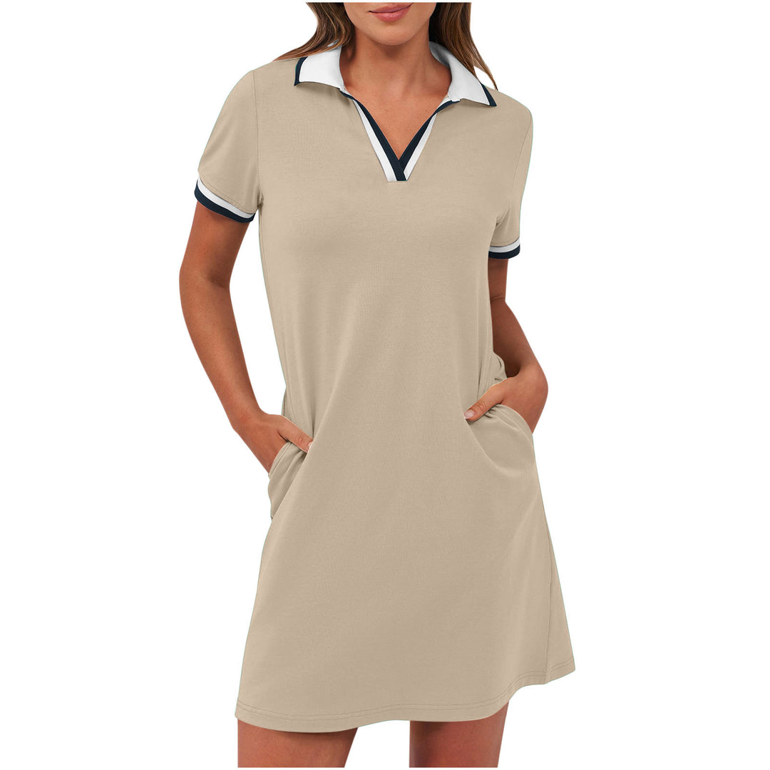 Polo Dress Women – Relaxed Fit, Sport-Chic Collar & Pockets