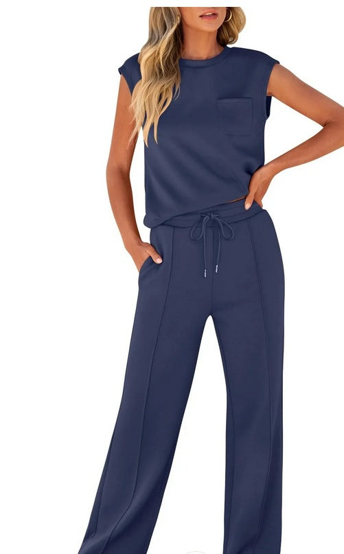 Women's Wide-Leg Tailored Trouser – Sleek High-Rise Fit