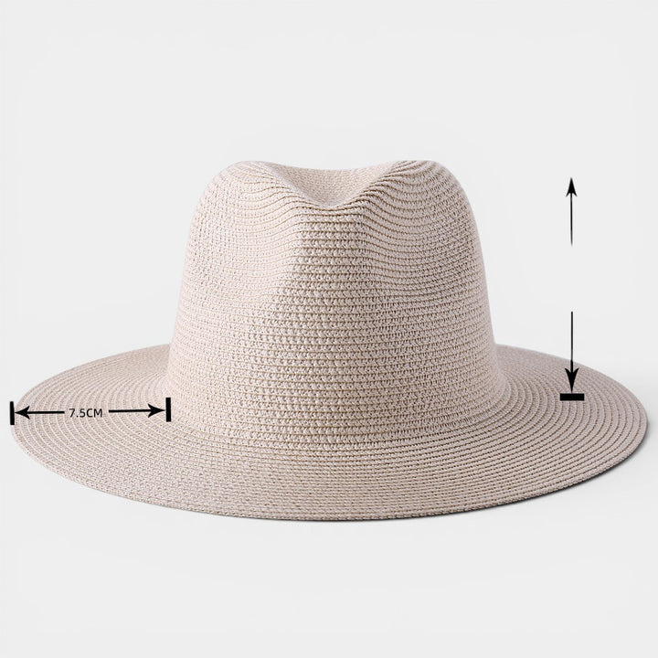 Women's Wide Brim Sun Hat – Shell & Wooden Bead Detail