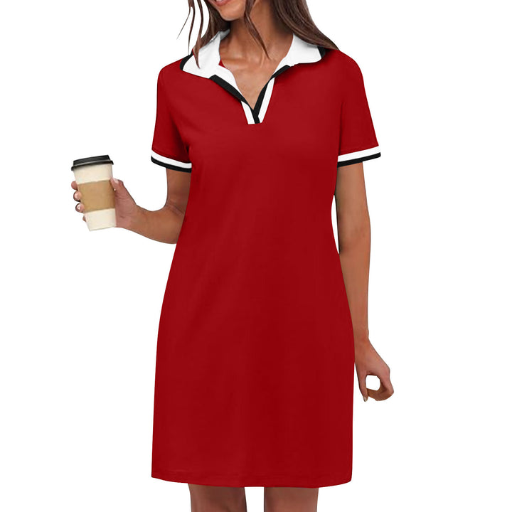 Polo Dress Women – Relaxed Fit, Sport-Chic Collar & Pockets