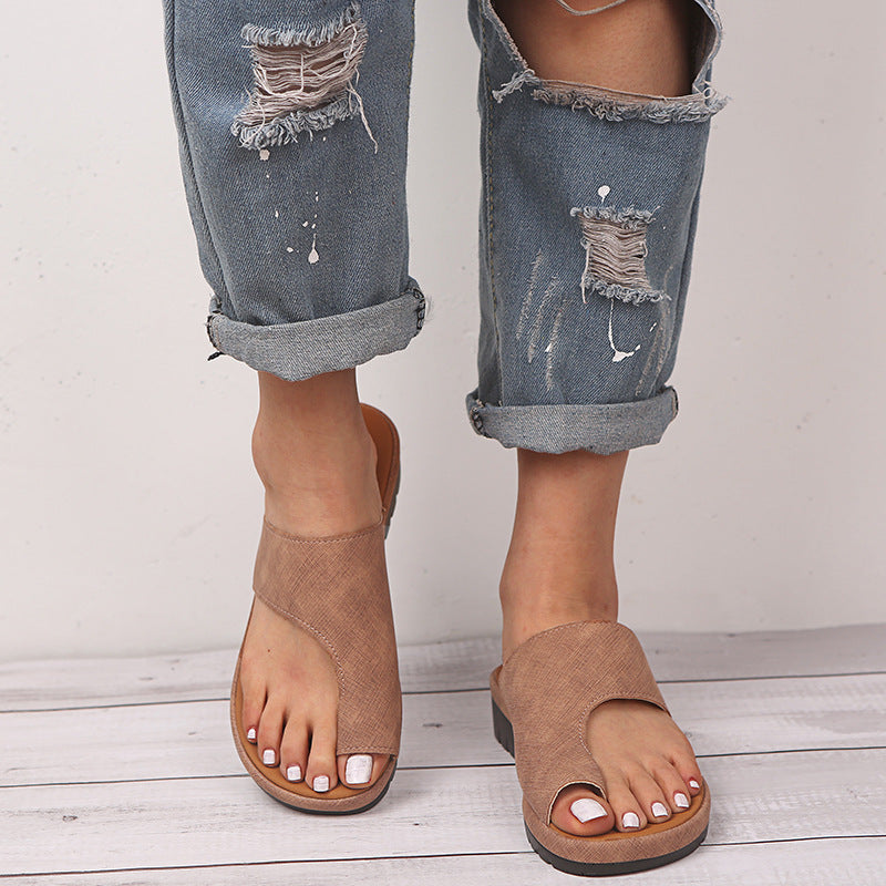 Women's Flat Sandals – Cushioned Sole & Non-Slip Comfort