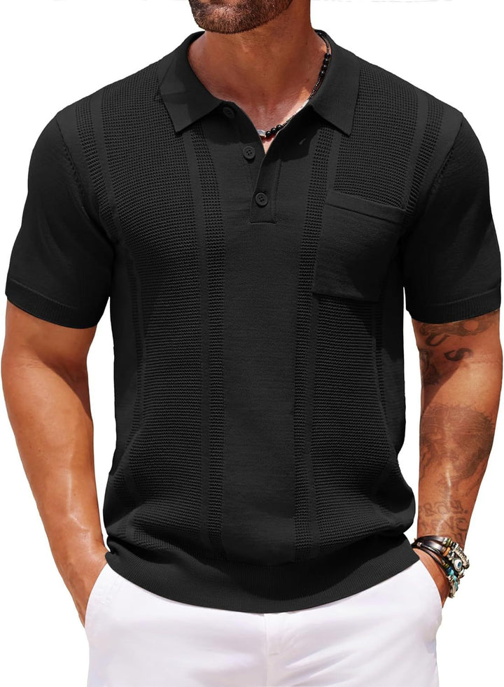 Men's Polo Shirt – Classic Short Sleeve Smart Casual Top