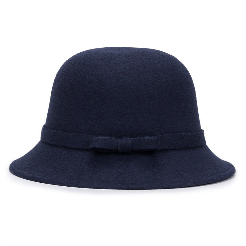 Women's Vintage Cloche Hat – Bow Detail Classic Silhouette