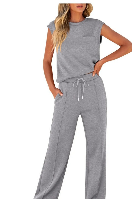 Women's Wide-Leg Tailored Trouser – Sleek High-Rise Fit