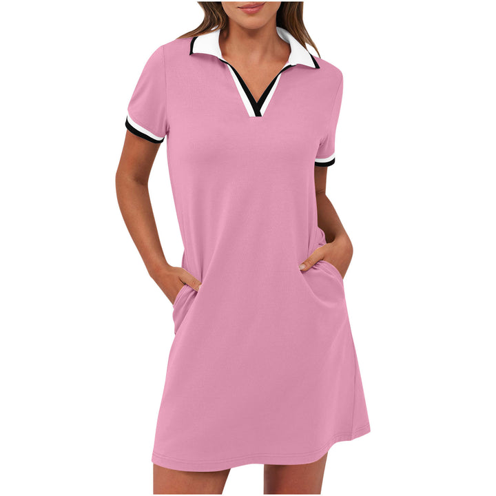 Polo Dress Women – Relaxed Fit, Sport-Chic Collar & Pockets