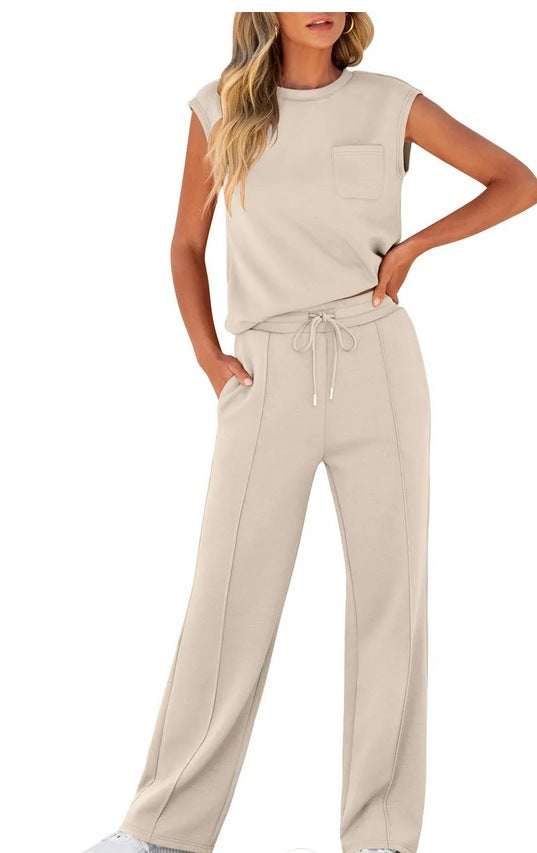Women's Wide-Leg Tailored Trouser – Sleek High-Rise Fit