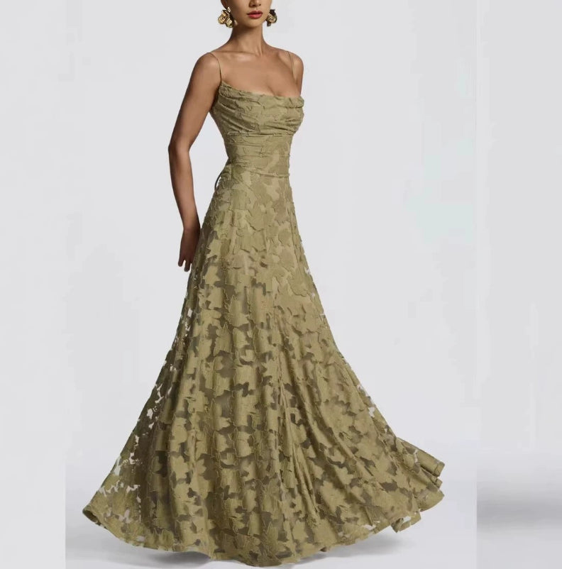 Lace Maxi Dress – Feminine Flowy Silhouette for Women
