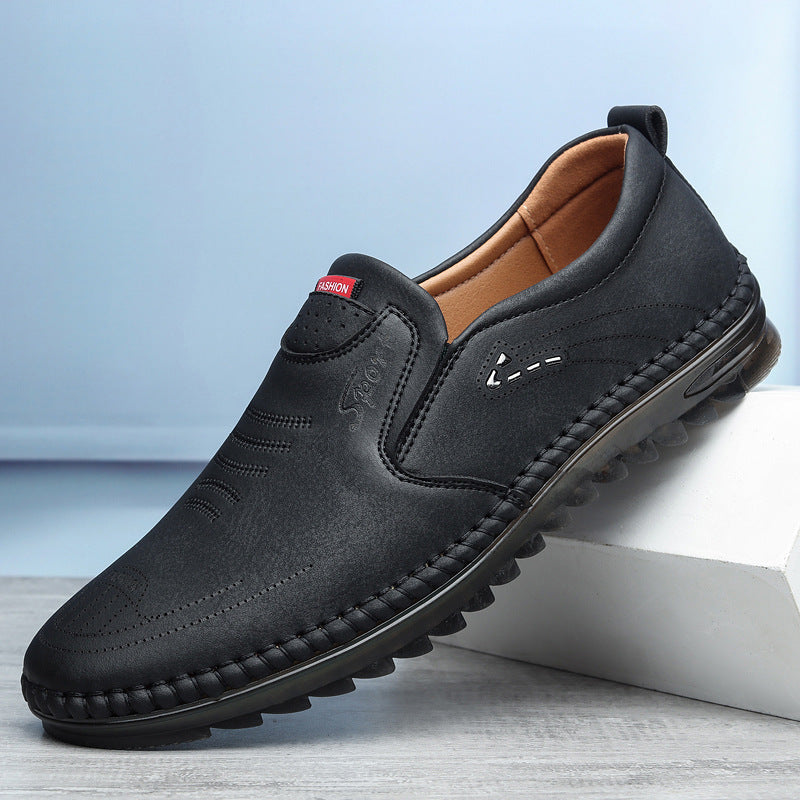 Men's Leather Loafers – Slip-On Moccasin Welt & Round Toe
