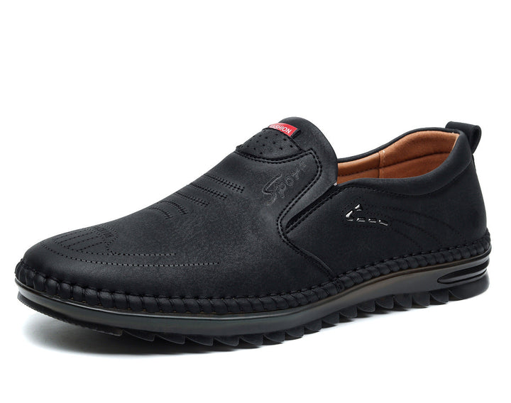 Men's Leather Loafers – Slip-On Moccasin Welt & Round Toe