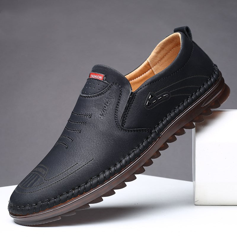 Men's Leather Loafers – Slip-On Moccasin Welt & Round Toe
