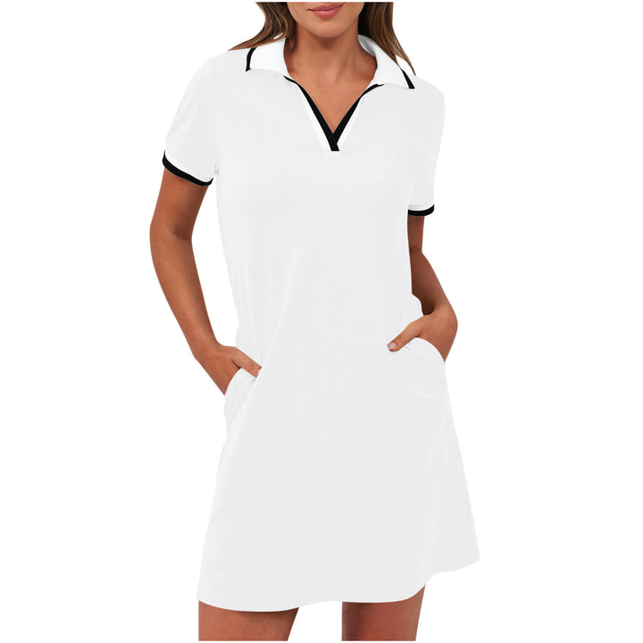 Polo Dress Women – Relaxed Fit, Sport-Chic Collar & Pockets