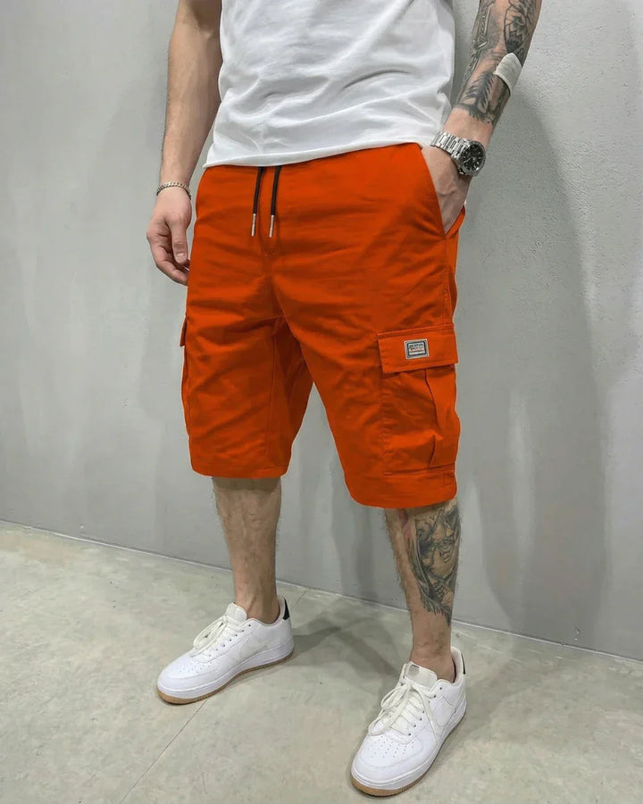 Men's Cargo Shorts – Drawstring Waist & Large Flap Pockets