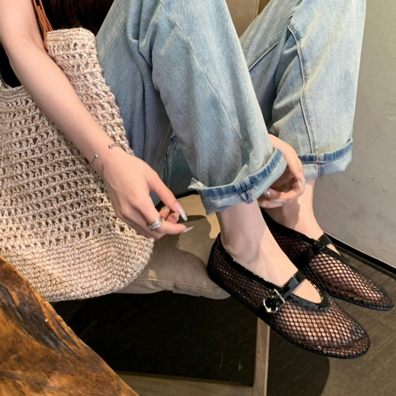 Women's Dress Pumps – Mesh Hollow-Out Breathable Heels
