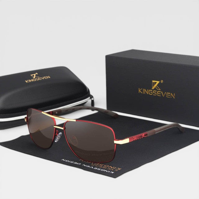 Men's Polarized Aviator Sunglasses | Lightweight Metal Frame