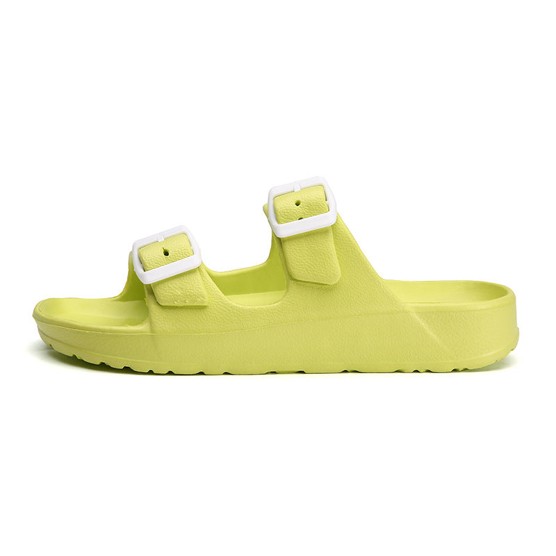 Women's Flat Sandals Ultra-Lightweight EVA Double Buckle – Ergonomic Arch Support