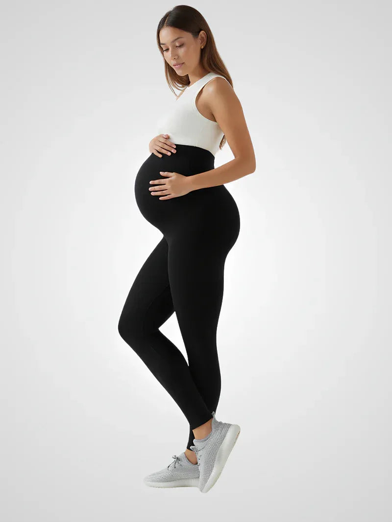 Maternity Yoga Leggings – High-Waist Ankle-Length Bump Support