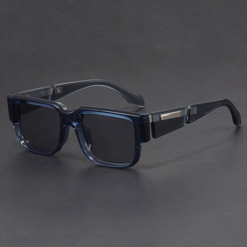 Square Frame Sunglasses Thick Acetate UV400 Protection