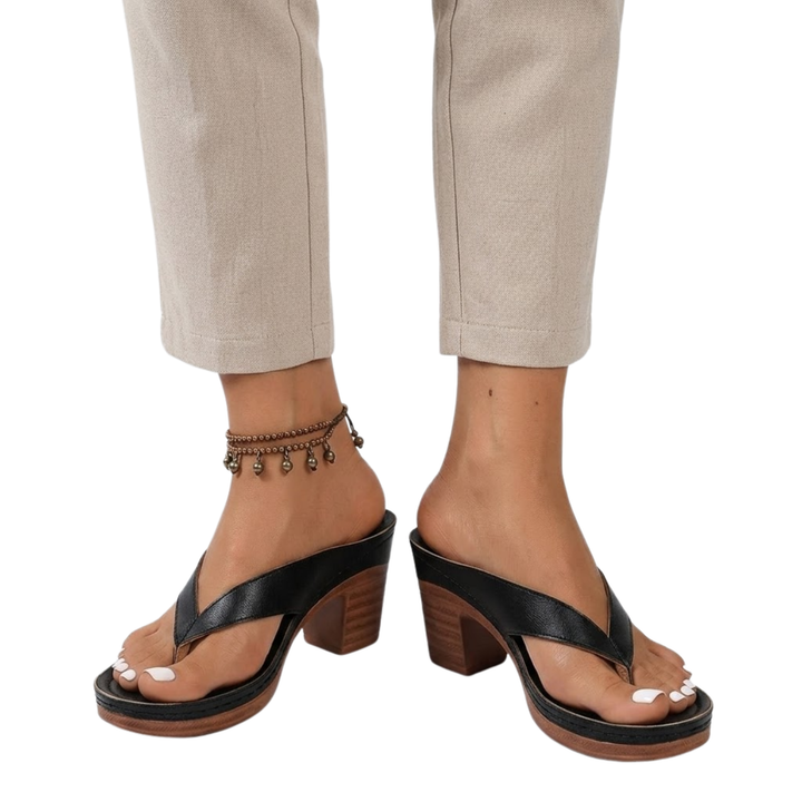 Low Heel Sandals for Women – Open Strap Lightweight Comfort