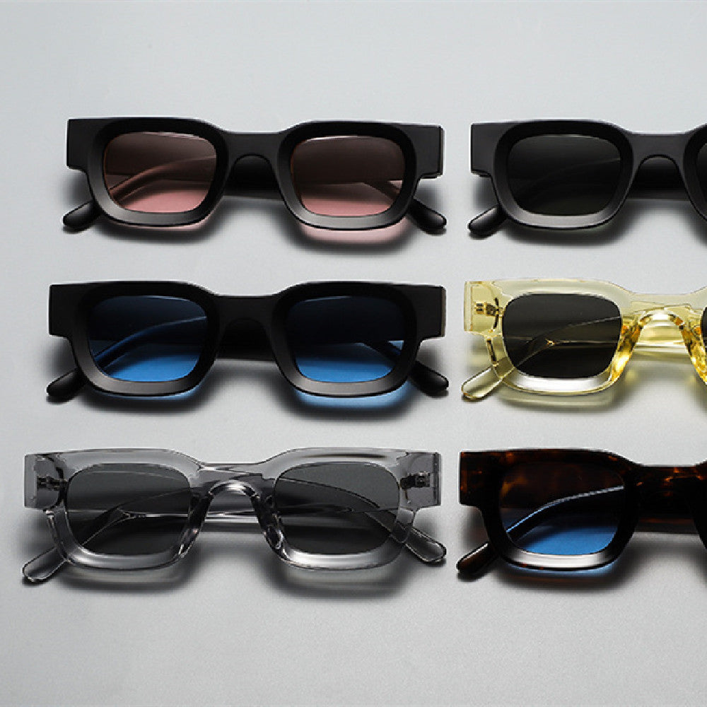 Men's Retro Small Frame Sunglasses – PC Frame AC Lens UV400 Protection