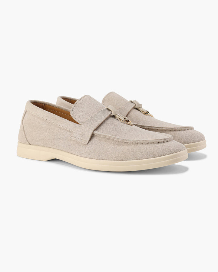 Women's Calf Suede Leather Loafers Slip-On – Cushioned Casual Style