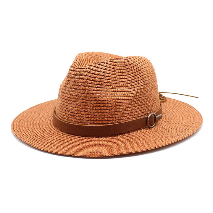 Wide Brim Sun Hat Women – Woven UV Protection Beach Style