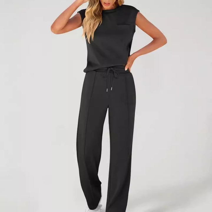 Women's Wide-Leg Tailored Trouser – Sleek High-Rise Fit
