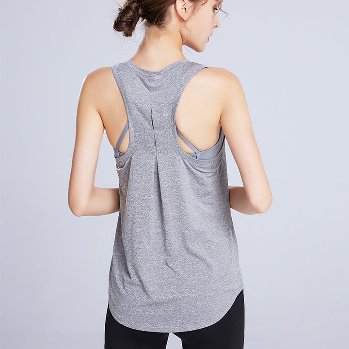 Women's Sleeveless Workout Vest – Slim I-Strap Fitness Top