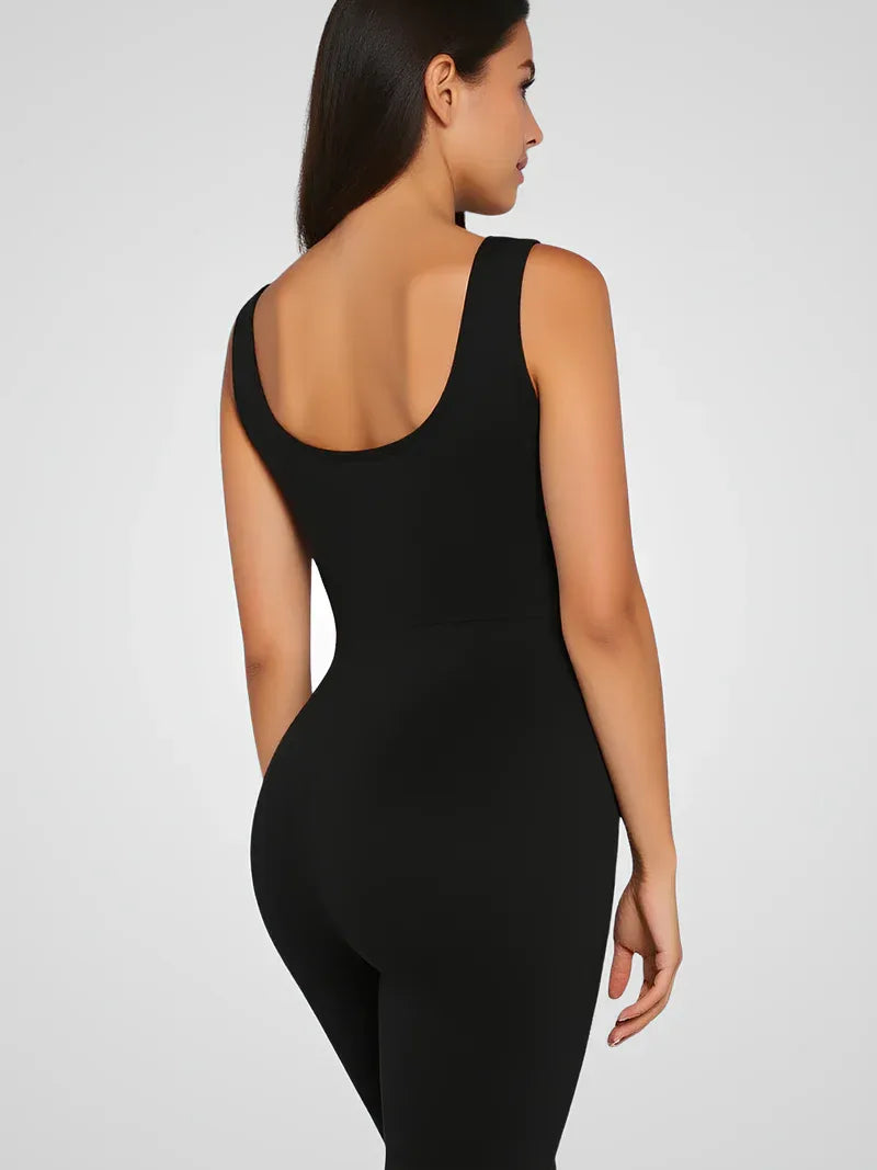 Maternity Sleeveless Jumpsuit – Full-Length Stretch Fit