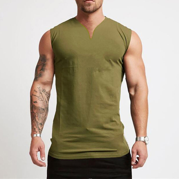 Men's Training Vest – Sleeveless V-Neck Lightweight Active Fit
