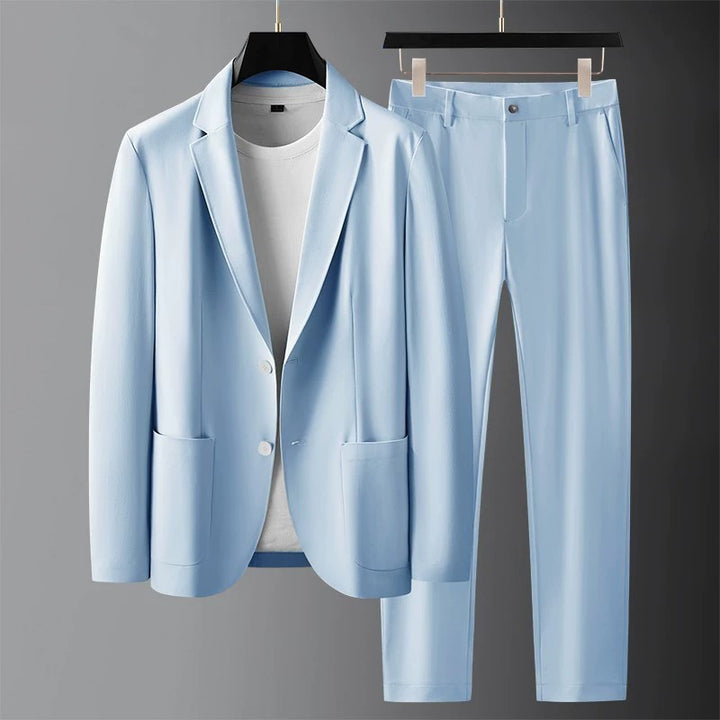 Men's Slim Fit Blazer & Trouser Set – Tailored Two-Piece Suit