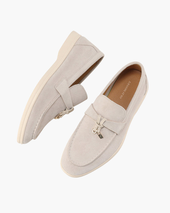 Women's Calf Suede Leather Loafers Slip-On – Cushioned Casual Style