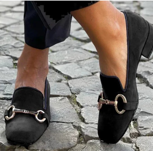 Horsebit Loafers for Women – Slip-On Flat Elegant Shoe