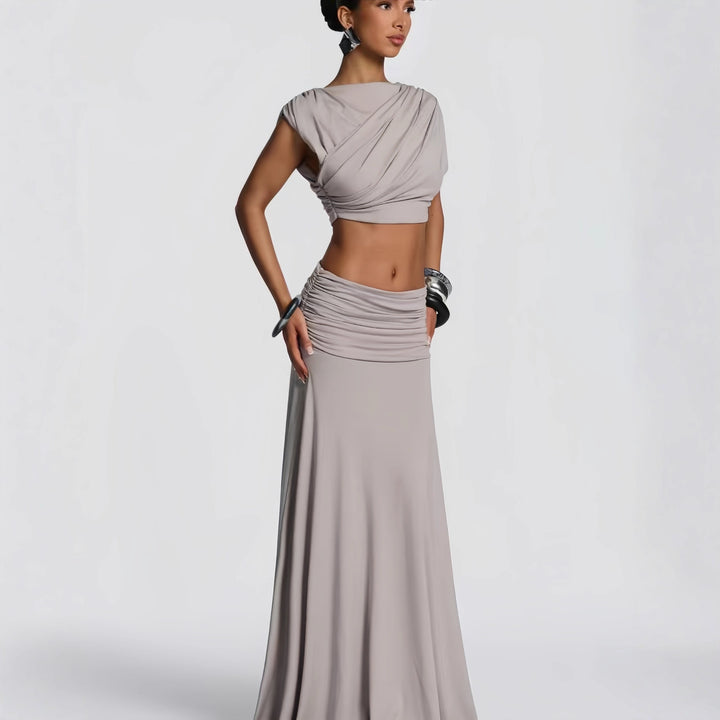 Women's Two Piece Suit Set – Relaxed Fit Structured Blazer